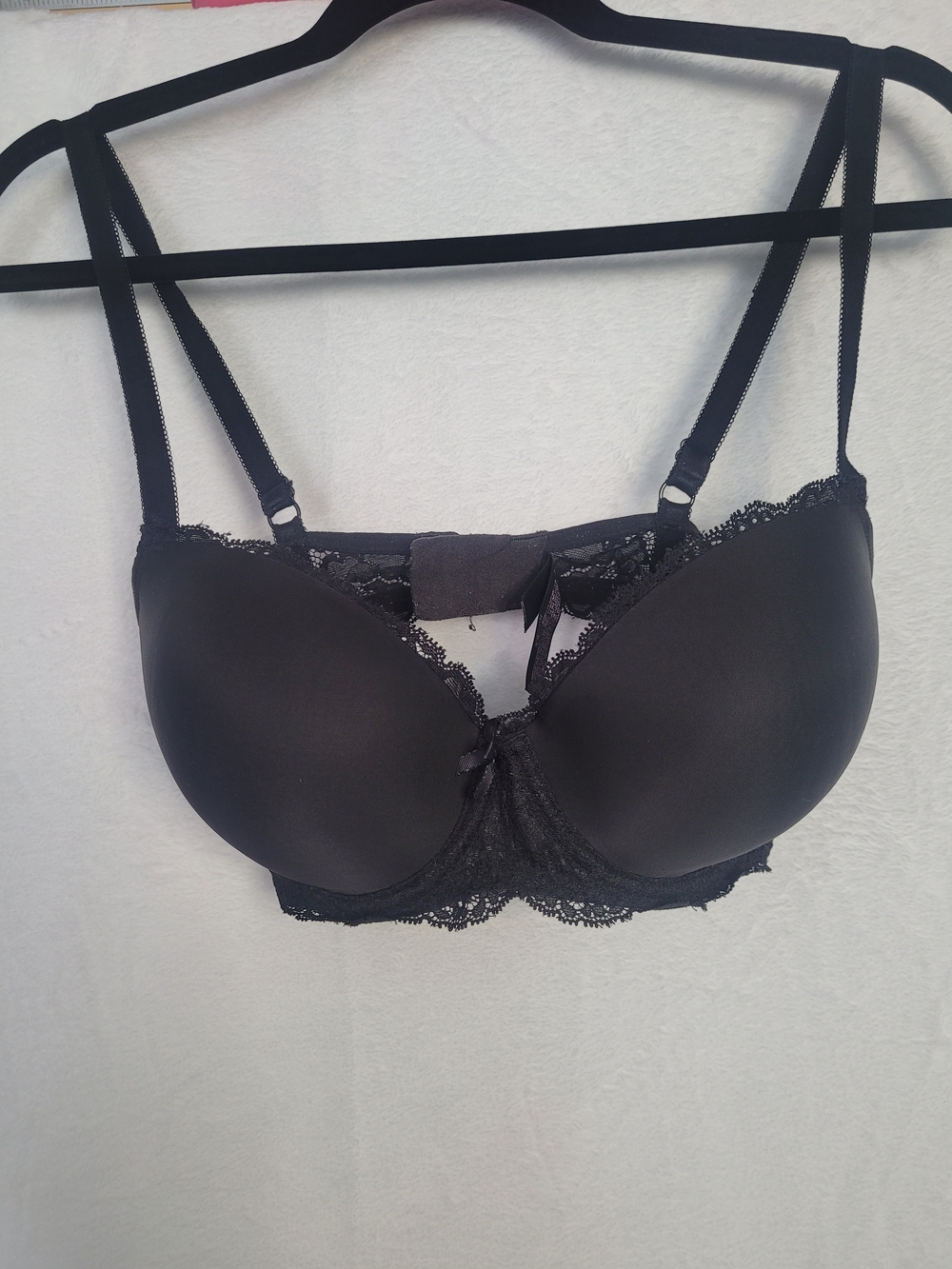 Victoria’s Secret Dream Angels Lined Demi Bra Black Lace 34DD